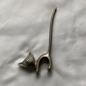 Metal Cat Ring Holder Jewelry Stand